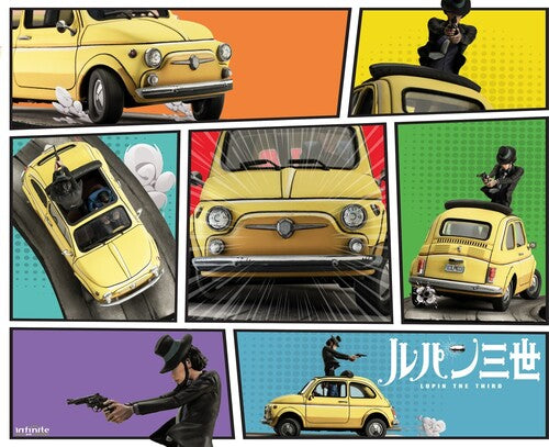 Lupin Italiana Fiat 500 1/18 Statue - Lupin&Jigen Infinite Statue - Lupin the Third - L'Avventura Italiana Fiat 500 1:18 Scale Statue - Lupin & Jigen - Collectibles