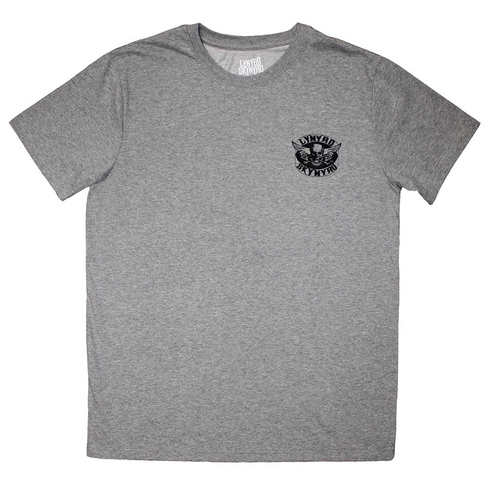 Lynyrd Skynyrd Mini Biker Patch Logo Mono Grey