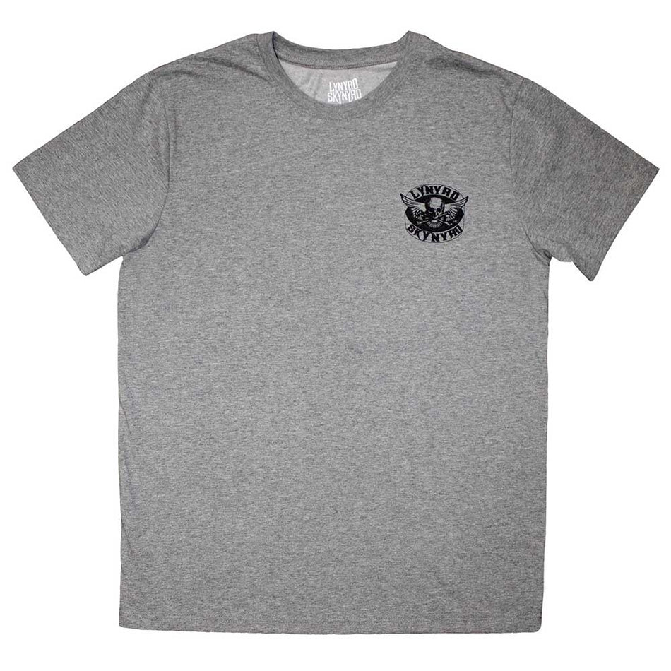 Lynyrd Skynyrd Mini Biker Patch Logo Mono Grey