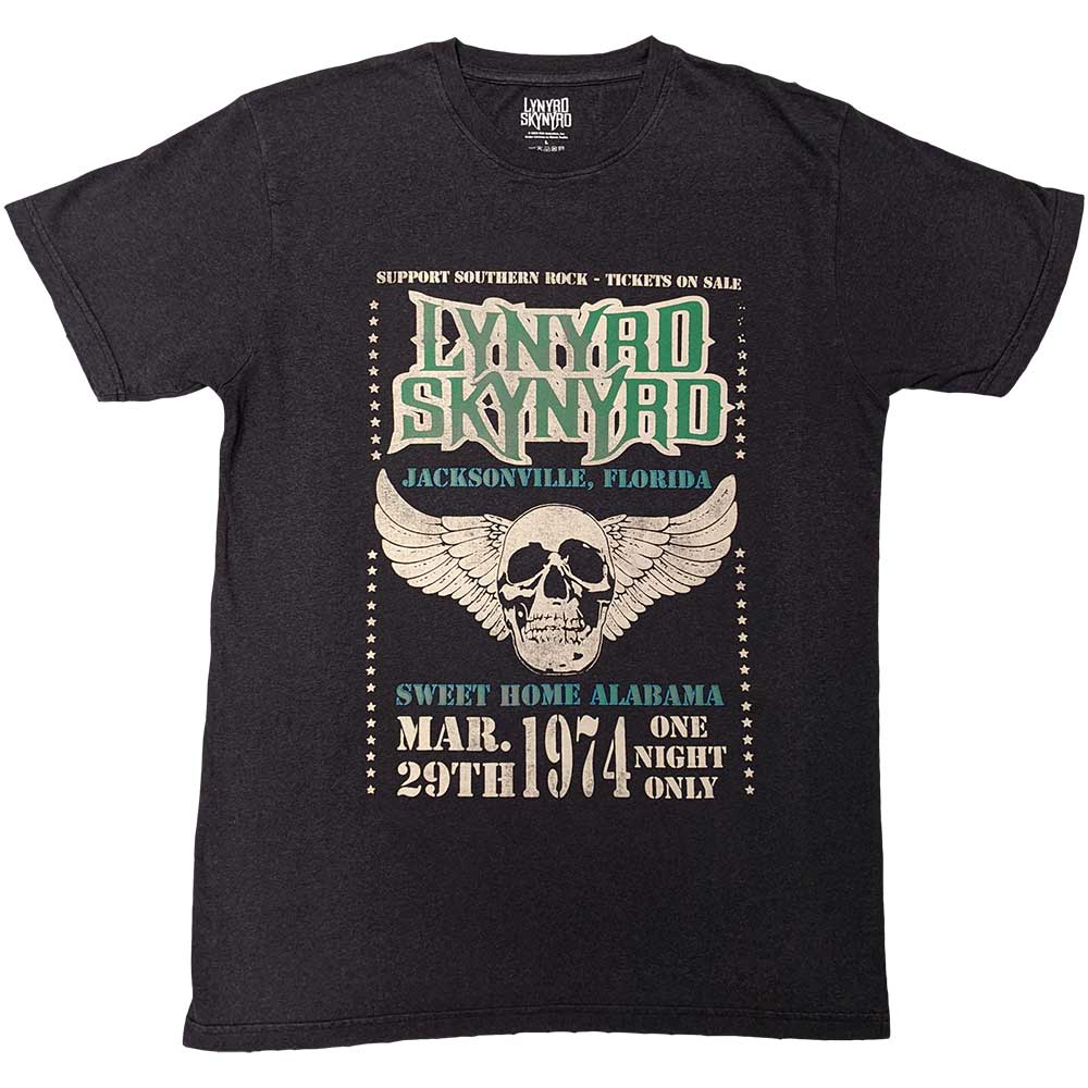 Lynyrd Skynyrd Winged Skull Black