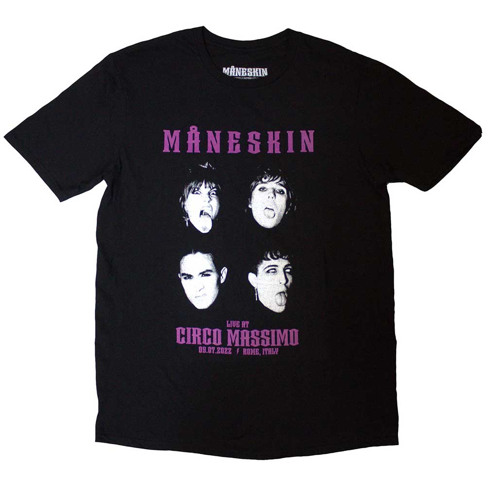 Maneskin Live At Circo Massimo 2022 Faces Black