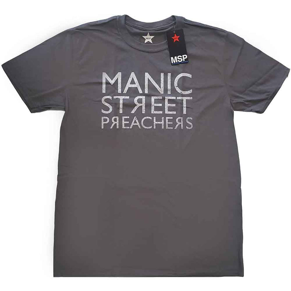 Manic Street Preachers Reversed Logo Grey