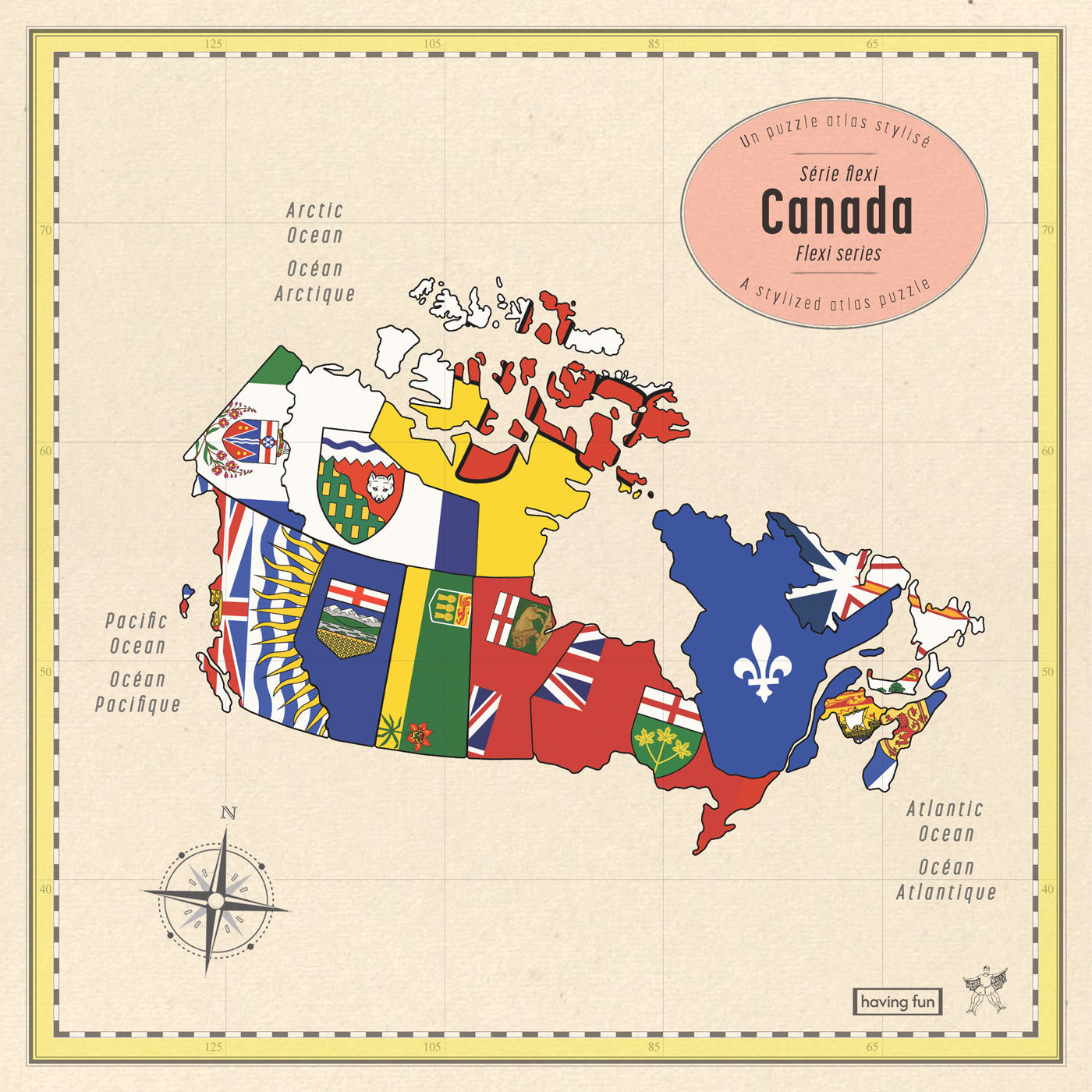 Map Of Canada Puzzle Series Box Set