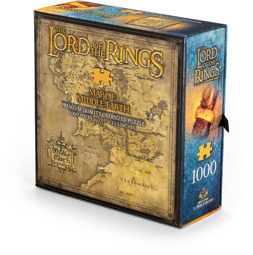 Map of Middle Earth Puzzle Lord of the Rings - Map of Middle-Earth 1000 Piece Puzzle - Puzzle