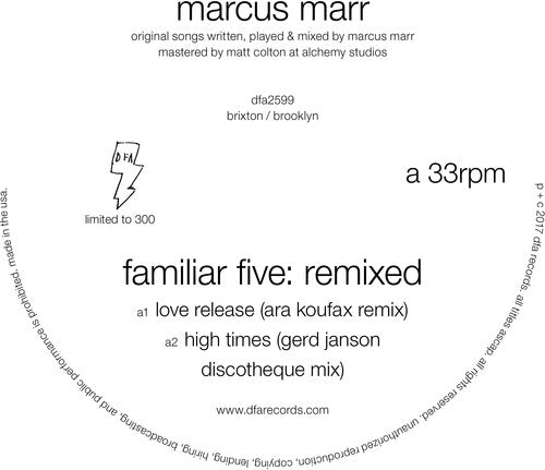 Marcus Marr Familiar Five: Remixed - Record Album - Vinyl LP