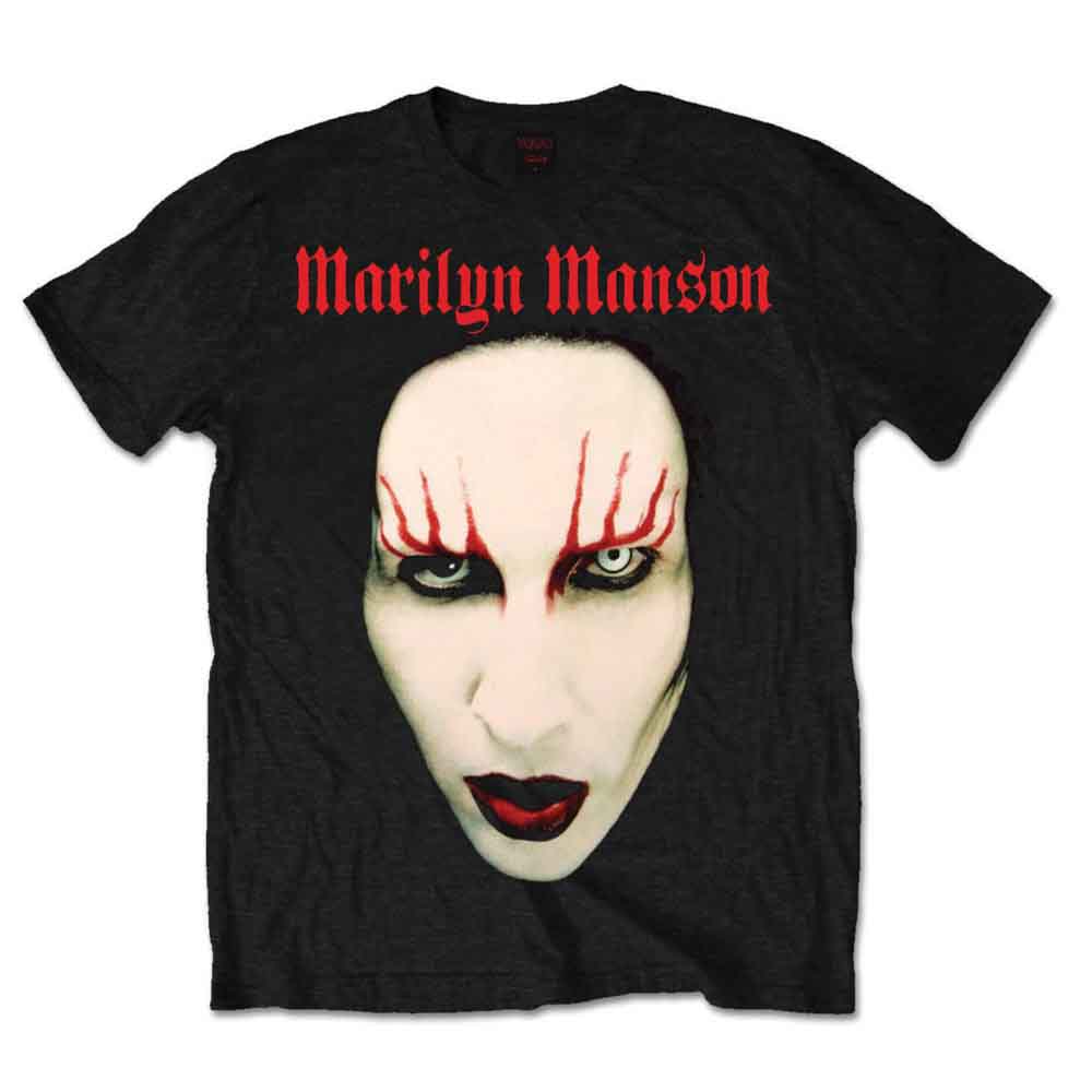 Marilyn Manson Red Lips Black