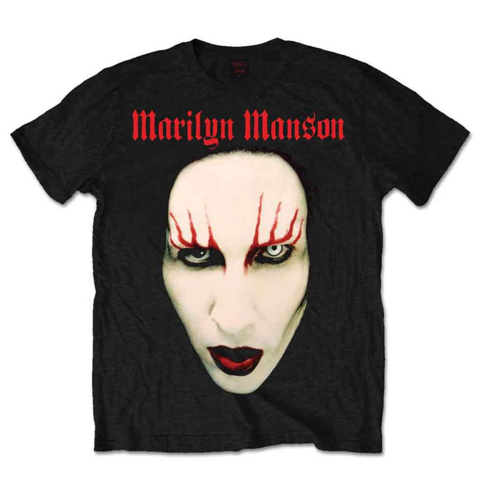Marilyn Manson Red Lips Black