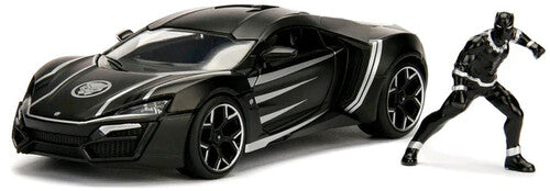 Marvel Black Panther & Lykan Hypersport Marvel Avengers - Lykan Hypersport Die-cast Car & Black Panther Figurine - Collectible