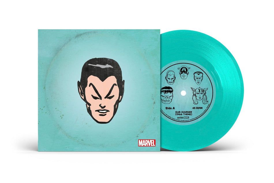 Marvel Chorus Sub-Mariner (1966 Theme) / Merry Marvel Marching Society [Translucent Sea Foam 7" Single]