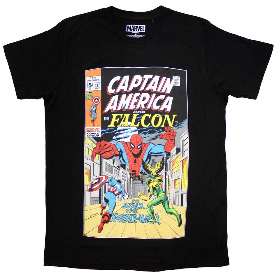 Marvel Comics Captain America & Falcon Comic Cover Black