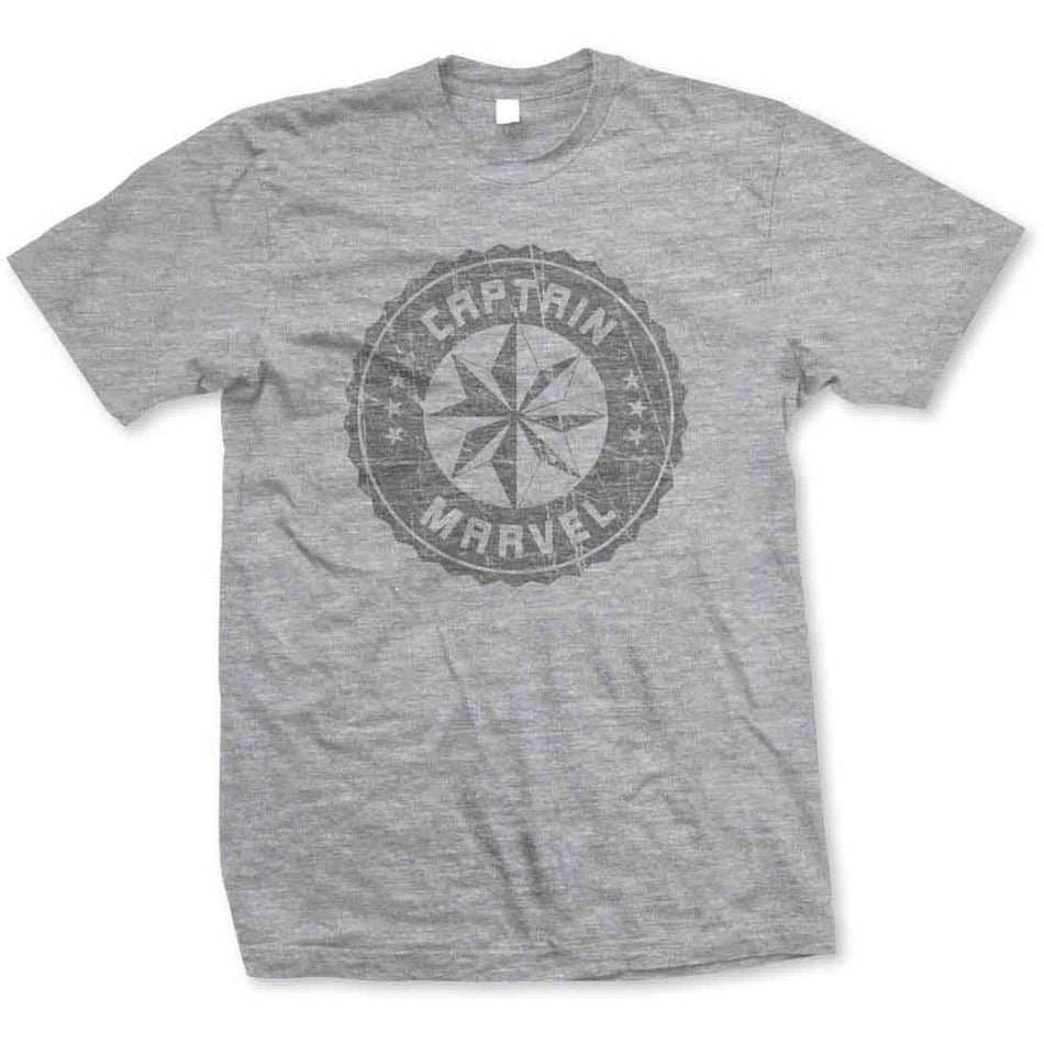 Marvel Comics Captain Marvel Grey Circle Grey