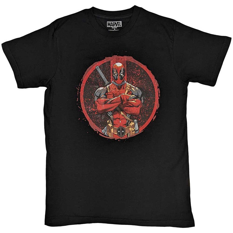 Marvel Comics Deadpool Arms Crossed Black