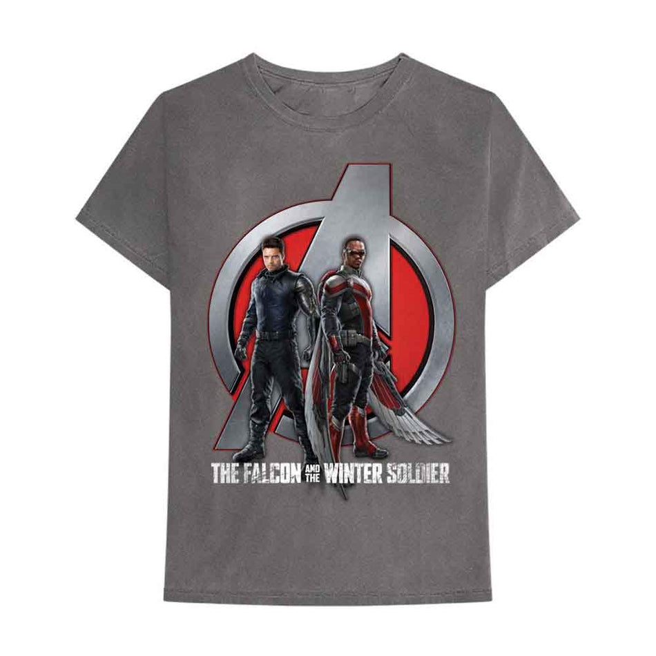 Marvel Comics Falcon & Winter Soldier A Logo Grey
