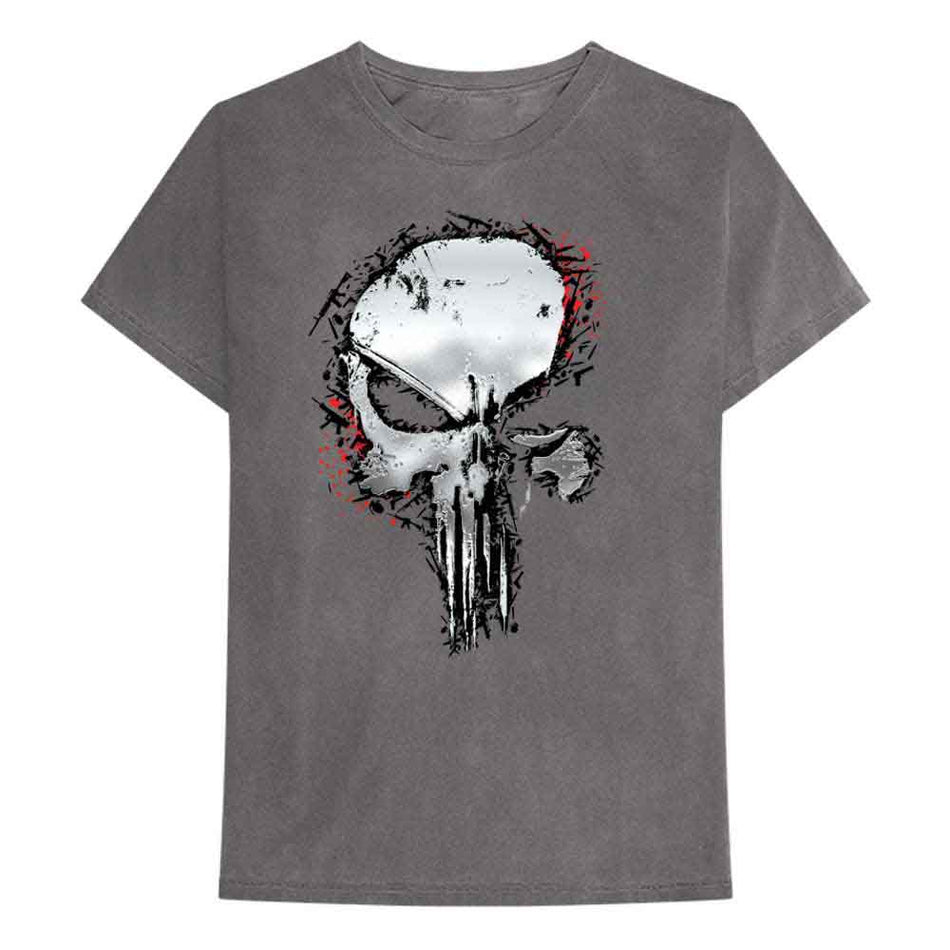 Marvel Comics Punisher Metallic Skull Grey