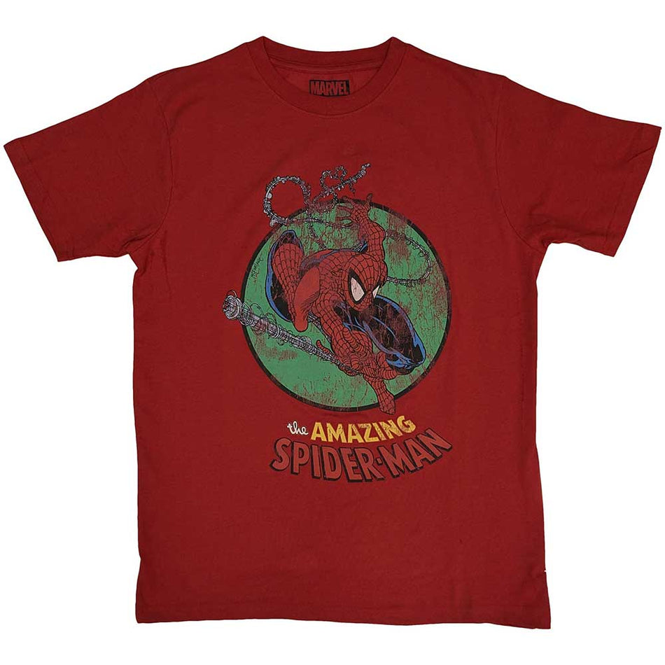 Marvel Comics Spiderman Shooting Webs Red
