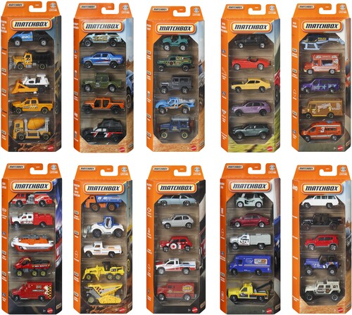 MATCHBOX Matchbox Basic 1:64 Car 5-Pack 12-Piece J Assortment - 12-Disc CD Album