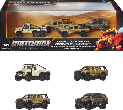MATCHBOX Matchbox: The Movie Desert Chase Escape 1:64 Scale Die-Cast Vehicles 4-Pack - DVD