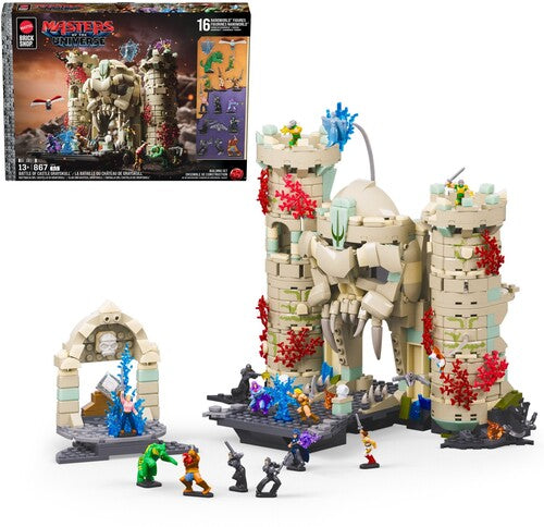 Mattel Brick Shop Masters of the Universe Mattel Brick Shop Masters of the Universe Battle of Castle Grayskull Building Set, 867 Piece Collectible Building Toy Set (He-Man, MOTU) - Building Toy