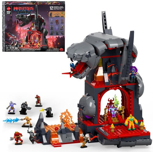 Mattel Brick Shop Masters of the Universe Mattel Brick Shop Masters of the Universe Clash at Snake Mountain Building Set - Collectible Building Toy Set