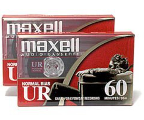 Maxell Maxell 60 Minute Storage Capacity Normal Bias Type Flat Packs 2 Pack Cassettes