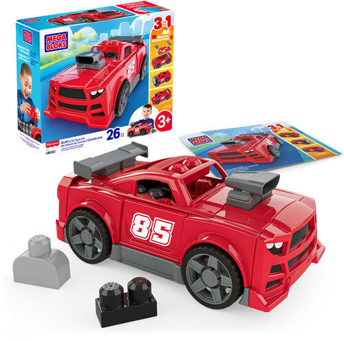 Mega Bloks MEGA BLOKS Build & Go Race Car Block Toy With Rolling Wheels - CD Album