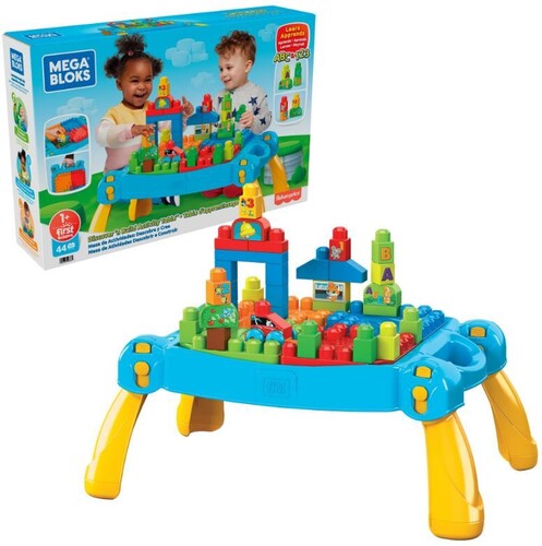 Mega Bloks MEGA BLOKS Discover 'n Build Activity Table, 44 Piece Toddler Buiding Toy Set - CD Album