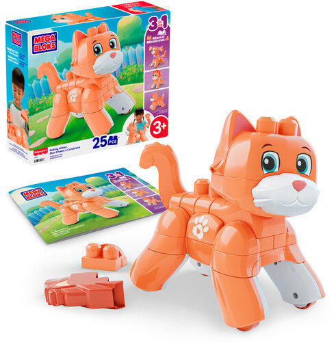 Mega Bloks MEGA BLOKS Fisher-Price Rolling Kitten Block Toy With Rolling Wheels - CD Album