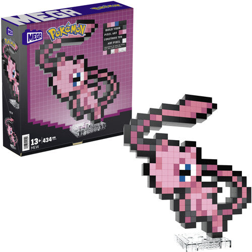 Mega Bloks Pokemon MEGA BLOKS Pokemon Mew, Pixel Art, 434 Piece Building Toy Set - Building Toy