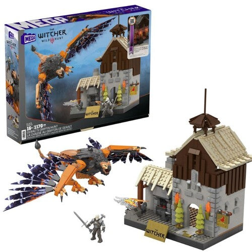 Mega Bloks Witcher MEGA BLOKS - The Witcher Geralt's Griffin Hunt, 1170 Piece Buiding Toy Set - Building Toy