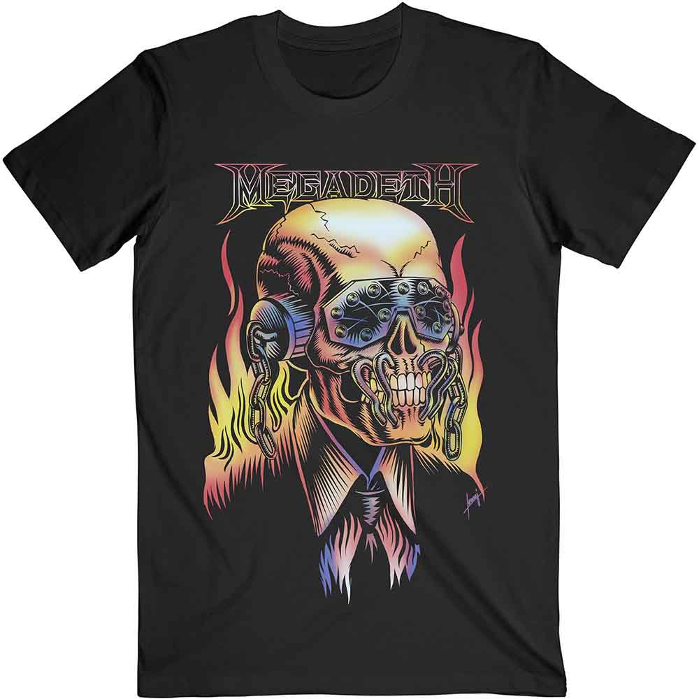 Megadeth Flaming Vic Black