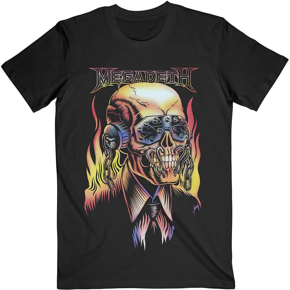 Megadeth Flaming Vic Black