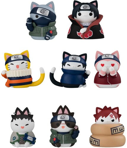 Megahouse Nyaruto Cats Mega Cat Project Pdq Megahouse - Naruto - Mega Cat Project - Nyaruto! Cats of Konoha Village Reboot Figure 8ct PDQ - 8-Disc Collectible Set