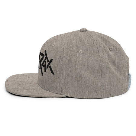 Merch Moment Anthrax - Black on Gray Snapback HD Embroidered Hat