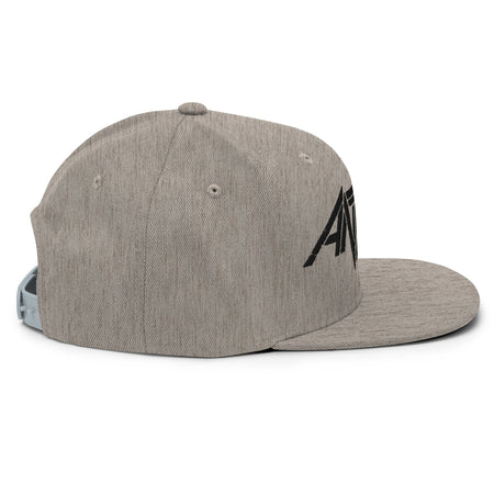 Merch Moment Anthrax - Black on Gray Snapback HD Embroidered Hat