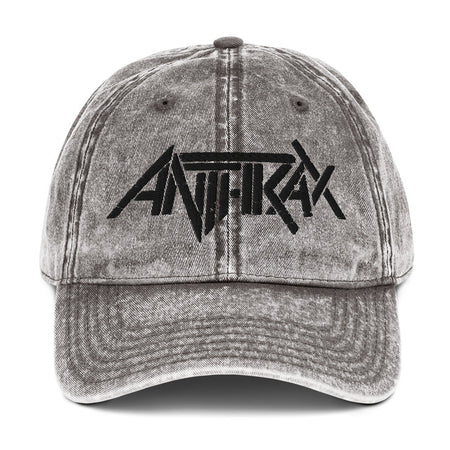Merch Moment Anthrax - Vintage Cotton Twill HD Embroidered Cap
