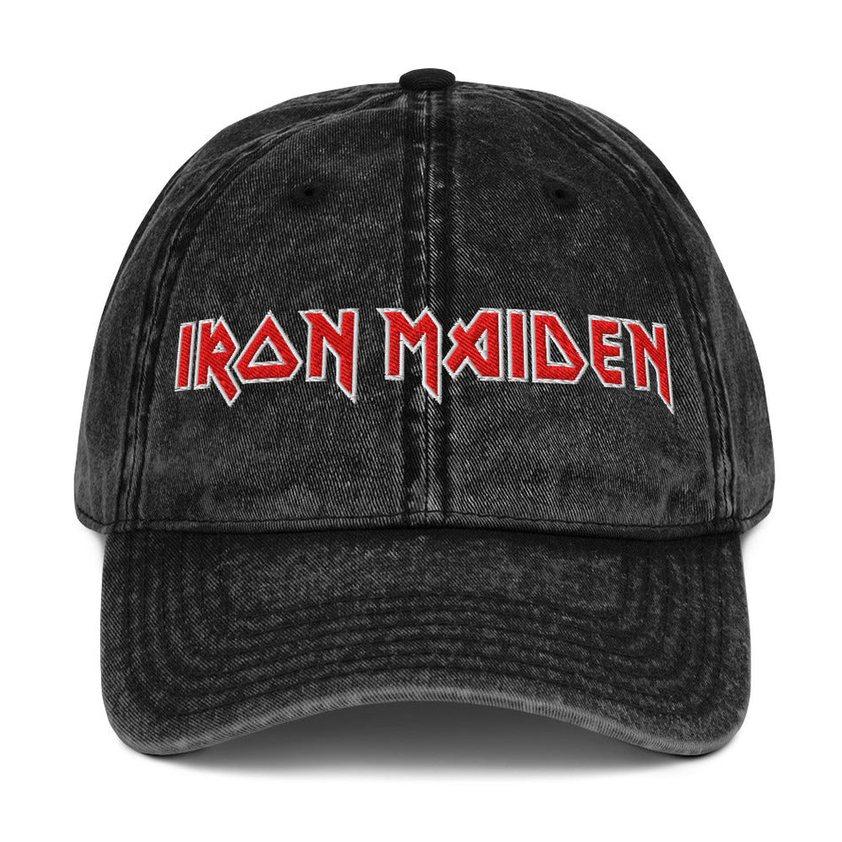 Merch Moment Iron Maiden - Vintage Cotton Twill HD Embroidered Cap