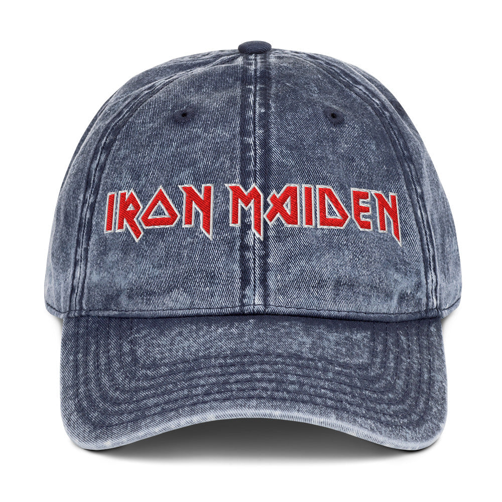 Merch Moment Iron Maiden - Vintage Cotton Twill HD Embroidered Cap
