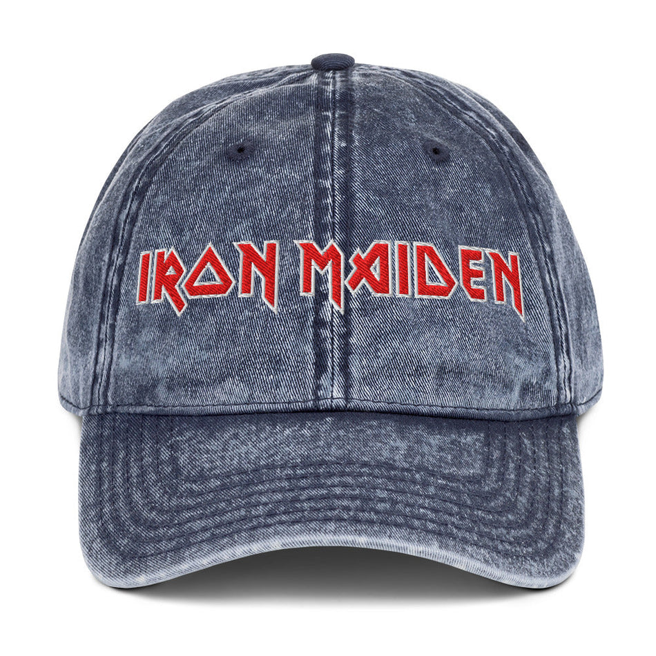 Merch Moment Iron Maiden - Vintage Cotton Twill HD Embroidered Cap