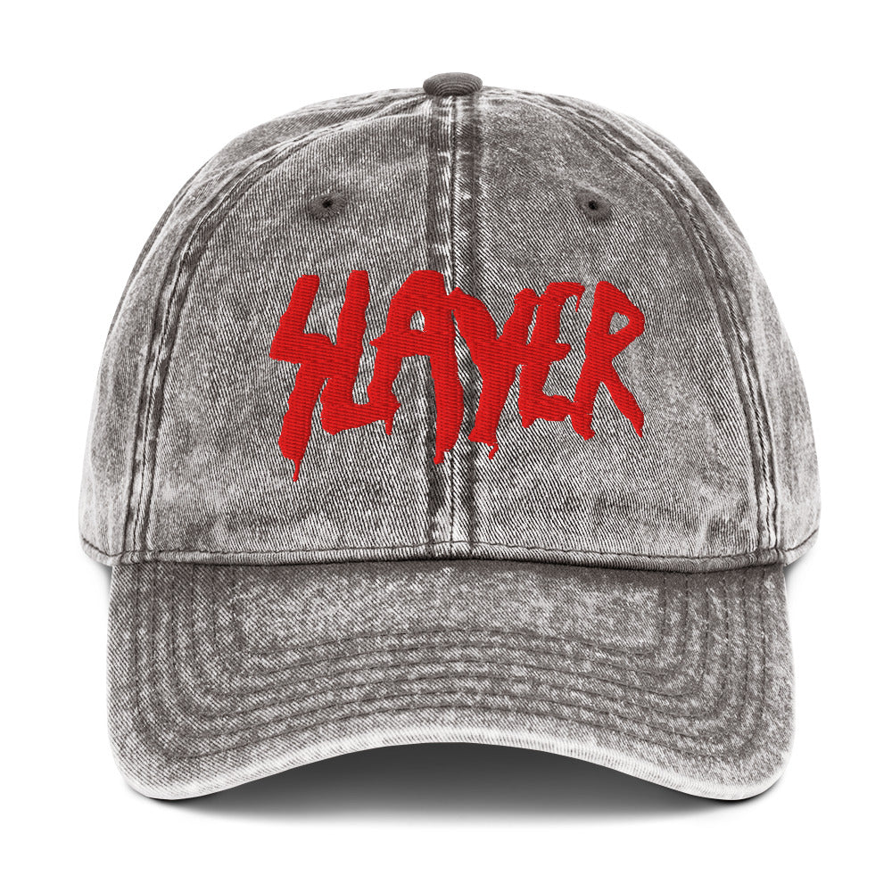 Merch Moment Slayer - Vintage Cotton Twill HD Embroidered Cap