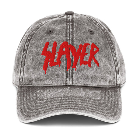 Merch Moment Slayer - Vintage Cotton Twill HD Embroidered Cap
