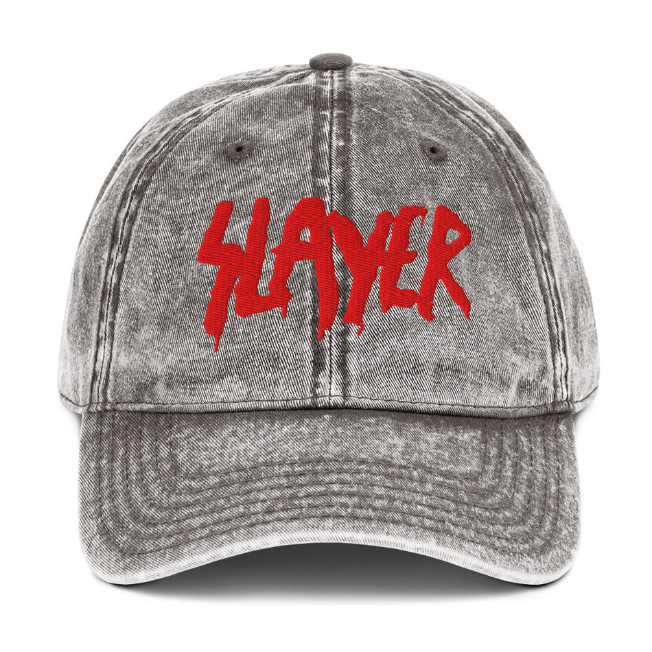 Merch Moment Slayer - Vintage Cotton Twill HD Embroidered Cap
