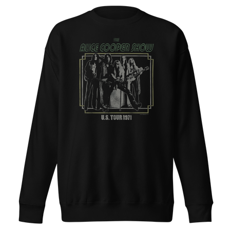 MerchMoment Alice Cooper - 1971 US Tour Sweatshirt Black