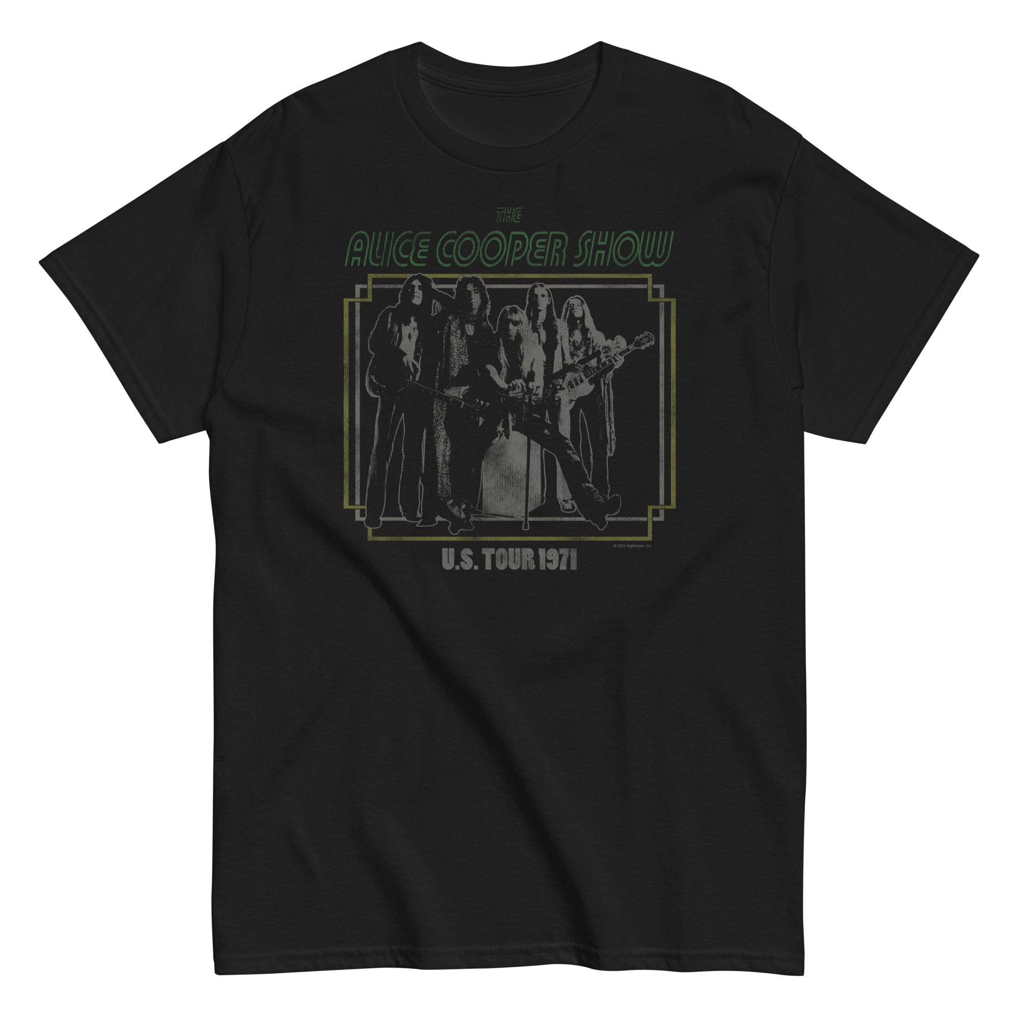 MerchMoment Alice Cooper - 1971 US Tour T-Shirt Black