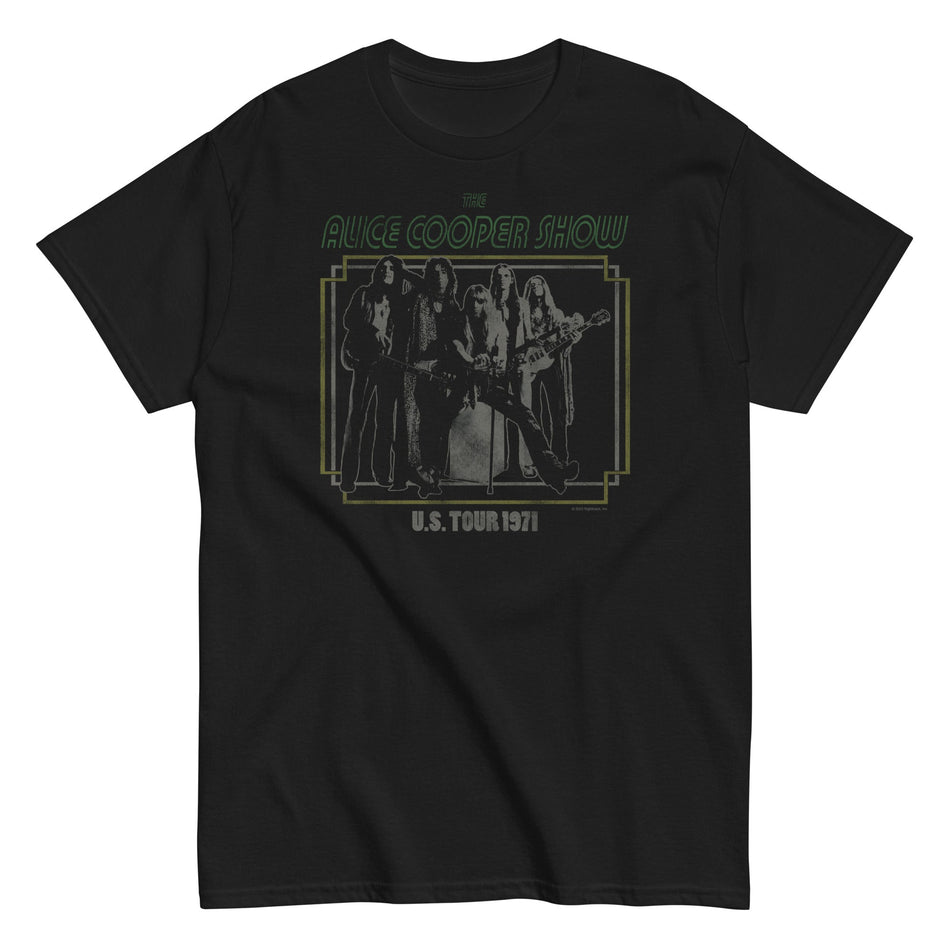 MerchMoment Alice Cooper - 1971 US Tour T-Shirt Black