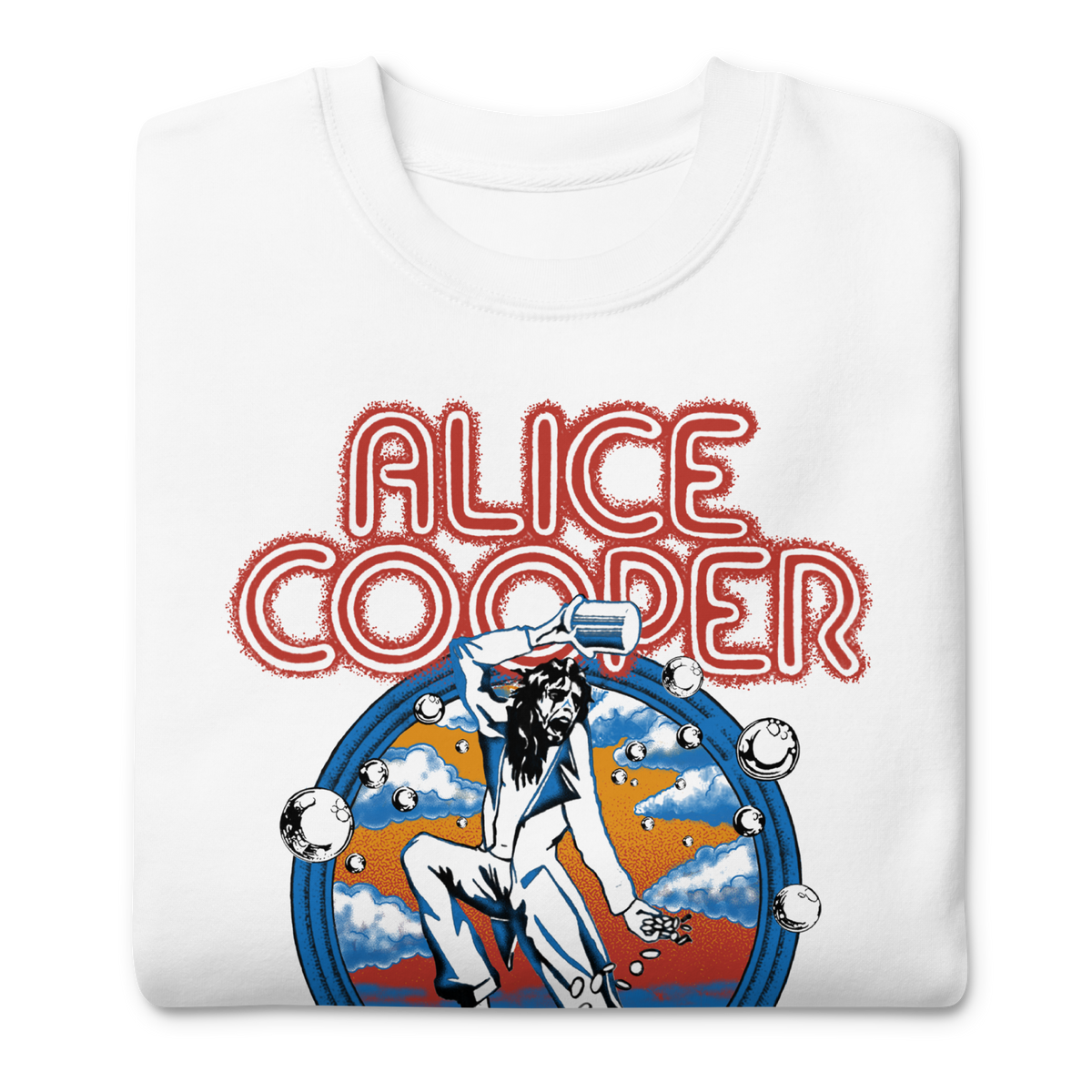 MerchMoment Alice Cooper - 1973 Tour Sweatshirt White