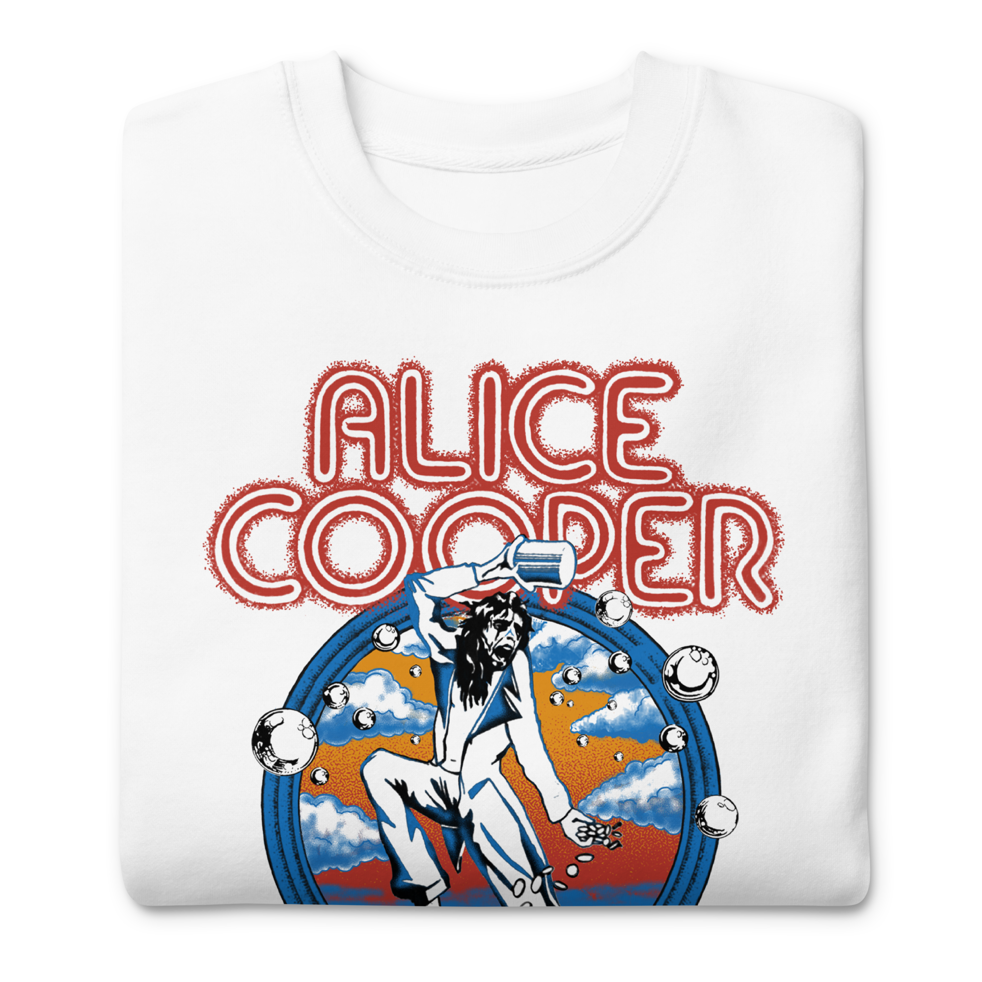 MerchMoment Alice Cooper - 1973 Tour Sweatshirt White