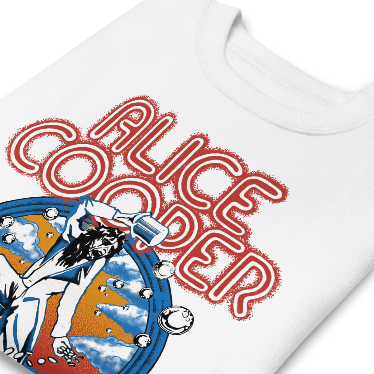 MerchMoment Alice Cooper - 1973 Tour Sweatshirt White