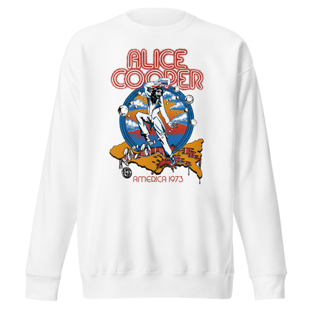 MerchMoment Alice Cooper - 1973 Tour Sweatshirt White