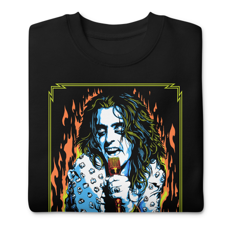 MerchMoment Alice Cooper - Flames Sweatshirt Black