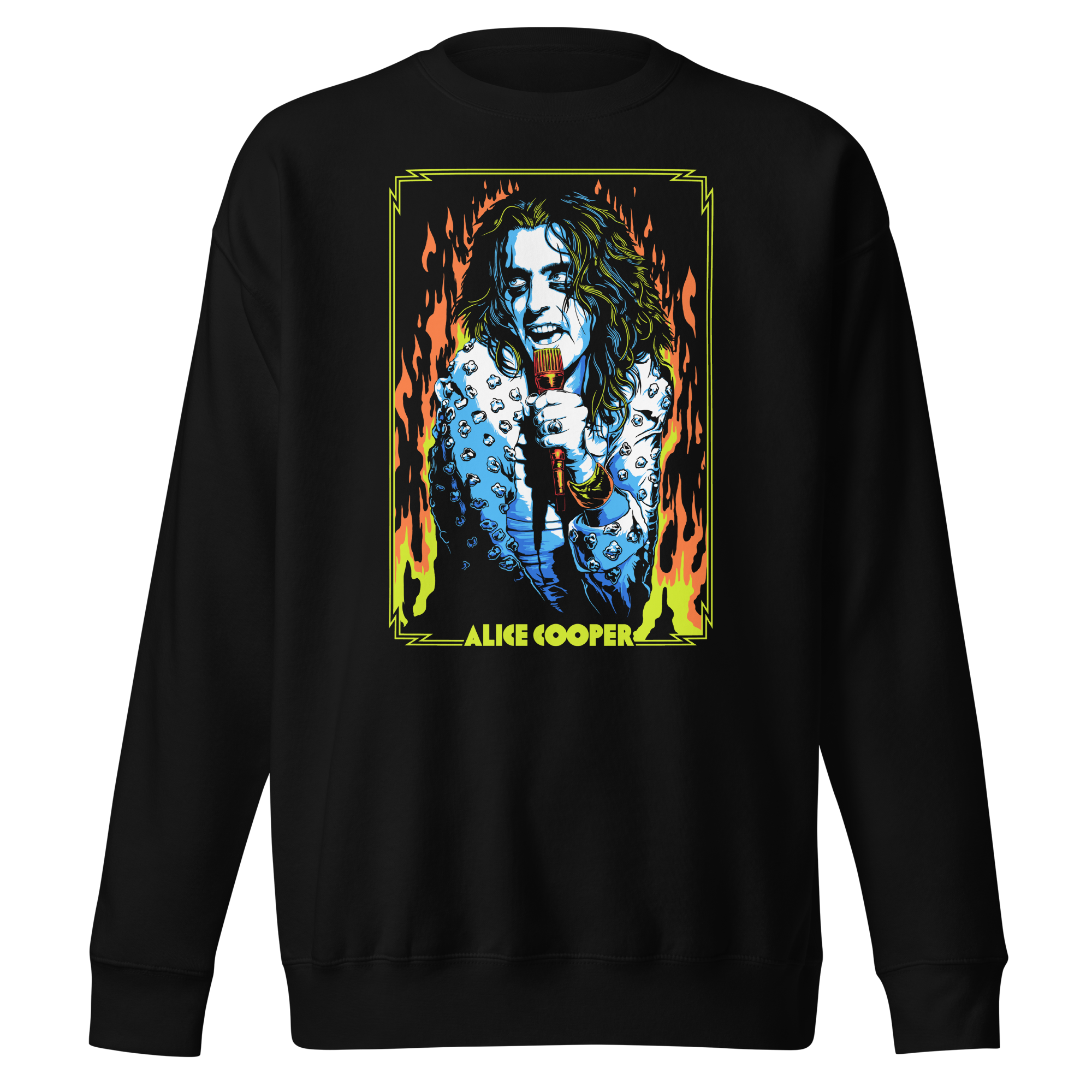 MerchMoment Alice Cooper - Flames Sweatshirt Black